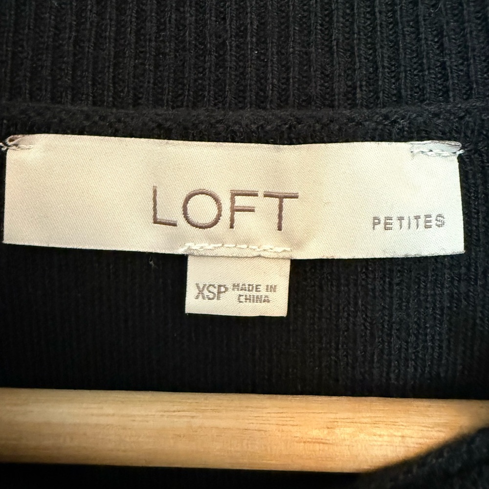 Loft Black Long Sleeve Sweater Dress - Picture 2 of 2